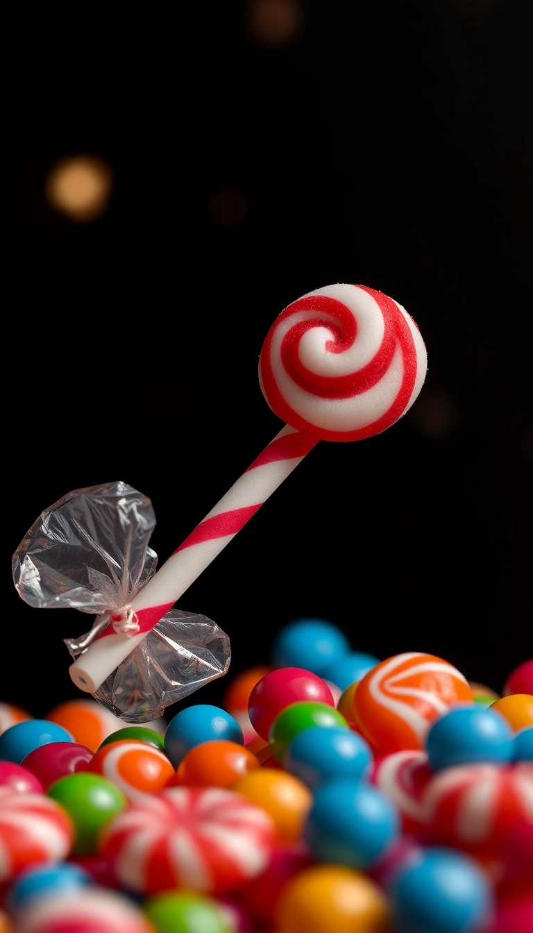 Best AI Mixed Candies Close Up Phone Gorgeous Background